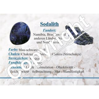 Sodalith Igel ca. 30 x 20  mm Edelstein Figur