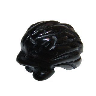 Obsidian schwarz Igel ca. 30 x 20 mm