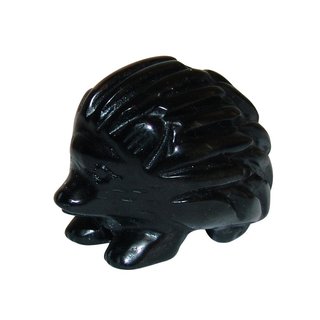 Obsidian schwarz Igel ca. 50  x 40  mm