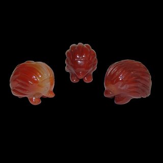 Carneol - Achat Igel  ca. 35  x 25  mm Edelstein, Glcksbringer