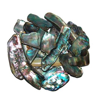 Paua Shell Muschel 50 Gramm = ca 70-100 kleine Stücke...