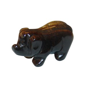 Tigerauge Schwein - Glcksschwein  ca. 40 x 20 mm