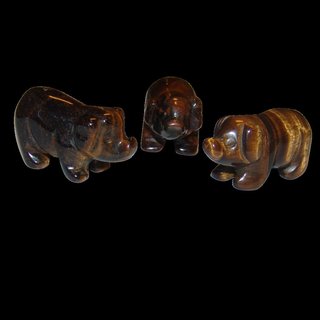 Tigerauge Schwein - Glcksschwein  ca. 40 x 20 mm