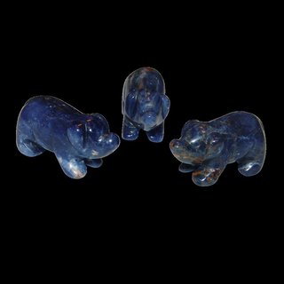 Sodalith Schwein - Glcksschwein ca. 40 x 20  mm