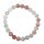 Mondstein Armband Kugel 8 mm  schöne schimmernde Natur Farbe auf Stretchband
