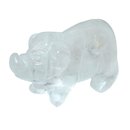 Bergkristall Schwein - Glcksschwein ca. 50 x 30  mm...