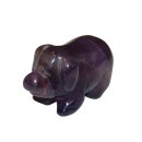 Fluorit Schwein - Glücksschwein grün lila ca40...