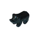 Obsidian schwarz Schwein - Glcksschwein ca. 40 x 20  mm