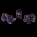 Amethyst Schwein - Glücksschwein  ca.40 x 20  mm...