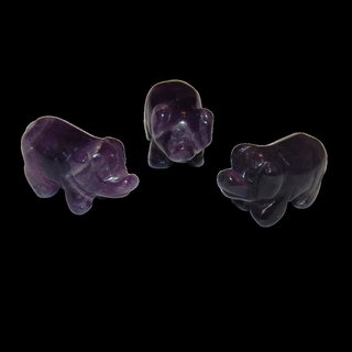 Amethyst Schwein - Glcksschwein  ca. 30 x 20  mm Edelstein, Glcksbringer