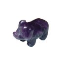 Amethyst Schwein - Glcksschwein  ca. 30 x 20  mm...