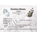 Herkimer Diamant Rohstück RARITÄT natur gewachsen fluoriszierend ca.10 mm