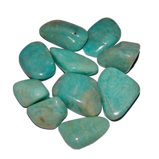100 Gramm Amazonit Trommelsteine Wassersteine ca. 8 - 12 Steine,ca. 25 - 40 mm