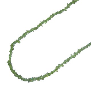 Peridot / Olivin Spltter Kette Lnge 90 cm endlos = ohne Verschluss schne klare grne Farbe