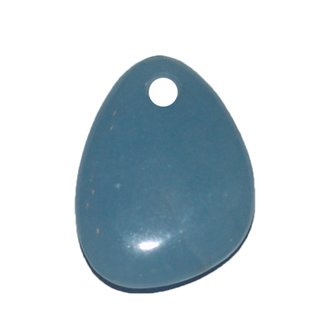 Blauquarz Anhnger Free Form frontal gebohrt ca. 40 x 30 mm, Bohrung ca. 3 mm