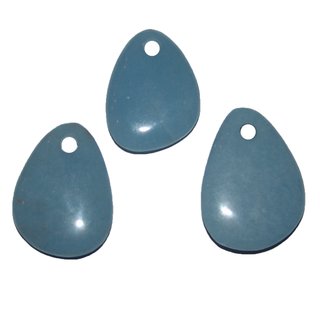 Blauquarz Anhnger Free Form frontal gebohrt ca. 40 x 30 mm, Bohrung ca. 3 mm