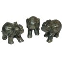 Pyrit Elefant XL  auch Katzengold genannt mit Rüssel...