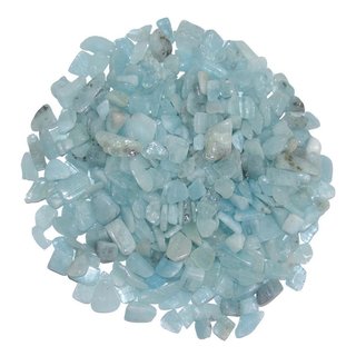 Aquamarin ugs. Beryll blau  kleine Trommelsteine Wassersteine  ca. 4 - 12 mm