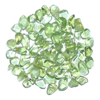 Peridot / Olivin 20 g kleine Trommelsteine / Wassersteine ca. 2-5 mm super A* Qualität klar