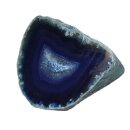 Achat blau Hälfte einer Geode Größe L:...