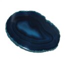 Achatscheibe blau schön transparent groß...