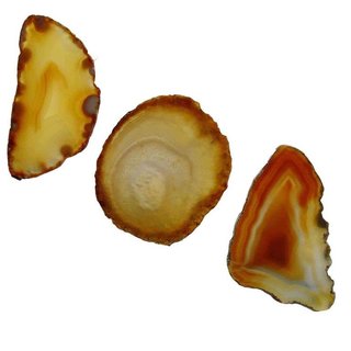Achatscheibe natur braun schön transparent Länge ca. 50 - 70 mm, 1 Stück