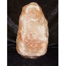 10 - 11,9 kg Salzlampe Bosalla® mit Palisander-Holz Sockel, Salz Leuchte mit 120 cm Kabel weiß