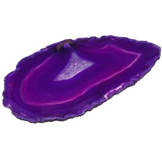 Achatscheibe lila mini schön transparent Länge ca. 50 - 70 mm, 1 Stück