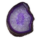 Achat lila Hälfte einer Geode Größe L: ca. 75 - 90 mm...