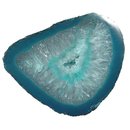Achat petrol blau Hlfte einer Geode Gre L: ca. 75-90...