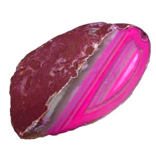 Achat pink Hälfte einer Geode Größe M: ca. 60 - 70 mm aufgeschnitten, poliert und coloriert