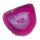 Achat pink Hälfte einer Geode Größe M: ca. 60 - 70 mm aufgeschnitten, poliert und coloriert