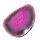 Achat pink Hälfte einer Geode Größe M: ca. 60 - 70 mm aufgeschnitten, poliert und coloriert