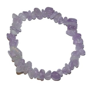 Lavendelquarz Splitter Armband eine Varitet von Amethyst helle Lavendel Flieder Farbe