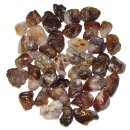 Feuer Achat 3 Natur Steine leicht anpoliert daher Oberlfächen Struktur  je ca. 15 - 30 mm