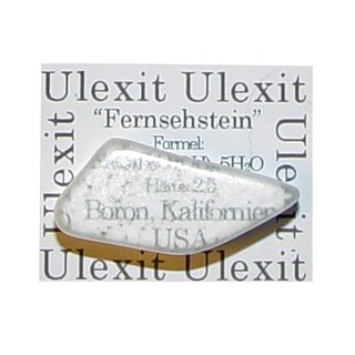 Ulexit Stein poliert TV-Effekt TV Stein Mineral Gre XS: ca. 20 - 30  mm