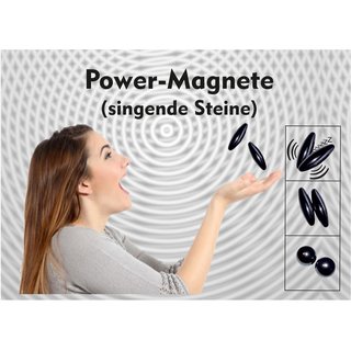 1 Paar Magnete in Kugel Form aus magnetisiertem Hämatit auch singende Steine genannt ca. 20 mm