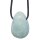 Aquamarin Anhänger Trommelstein gebohrt ca. 30 x 20 mm, Bohrung ca. 2,5 mm