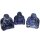 Sodalith Buddha ca. 45 x 50 mm  Happy Buddha lachend sitzend