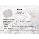 100 Gramm Opal - weiß - Milchopal Handschmeichler...