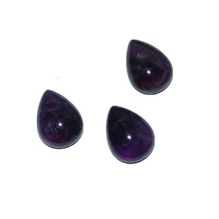 Amethyst flacher Trommelstein klein ca. 20 x 15 mm Tropfen Form A*extra dunkle lila Qualitt