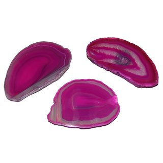 Achatscheibe pink mit Magnet für Kühlschrank Magnettafel Magnetwand ca. 60 - 80 mm