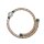 Leder Armband /  Reif braun geflochten mit Süßwasser Perle creme weiß ein echter Hingucker schlicht und edel !