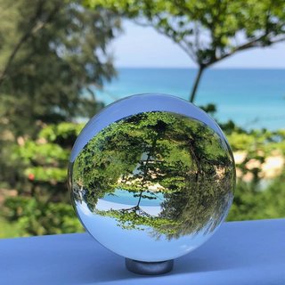 Glaskugel Kristallkugel Wahrsagerkugel Feng Shui Kugel schne klare Qualitt mit Glas Stnder