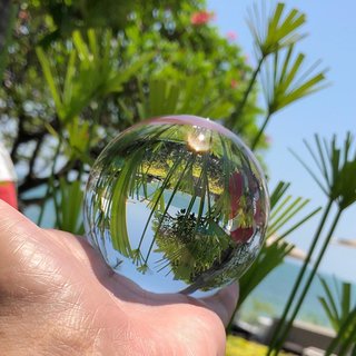 Glaskugel Kristallkugel Wahrsagerkugel Feng Shui Kugel schne klare Qualitt mit Glas Stnder