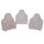 Rosenquarz Buddha ca. 25 x 30 mm aus echtem Edelstein Happy Buddha sitzend, lachend