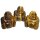 Tigerauge Buddha ca. 25 x 30 mm Happy Buddha sitzend, lachend