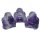 Amethyst gebändert Buddha ca. 25 x 30 mm aus echtem Edelstein Happy Buddha sitzend