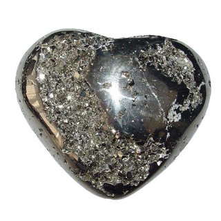 Pyrit Herz auch Katzengold genannt A* extra Quaitt aus Peru  ca. 70 - 75 mm