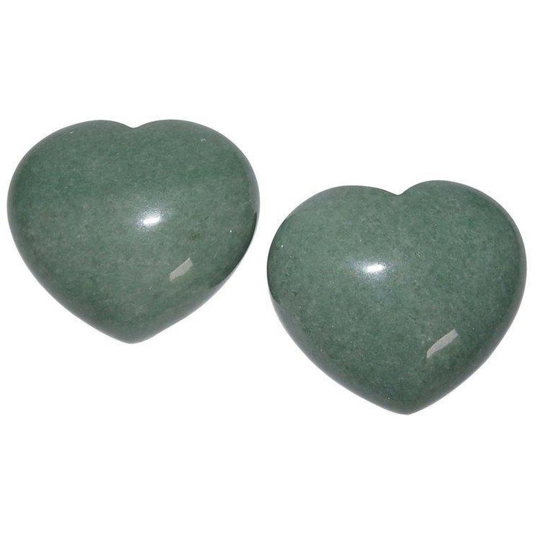 4 cm 1 Stück grün Handschmeichler Taschenstein Edelstein Aventurin Herz 